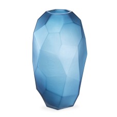 Vaza Eichholtz 113954 Vase Fly blue L 20х35.5 sm,üfürülmüş əllə işlənmiş şüşə,göy