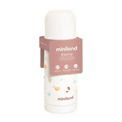 Детский термос Miniland Valencia 89572, нержавеющая сталь, светло-розовый, 350 мл