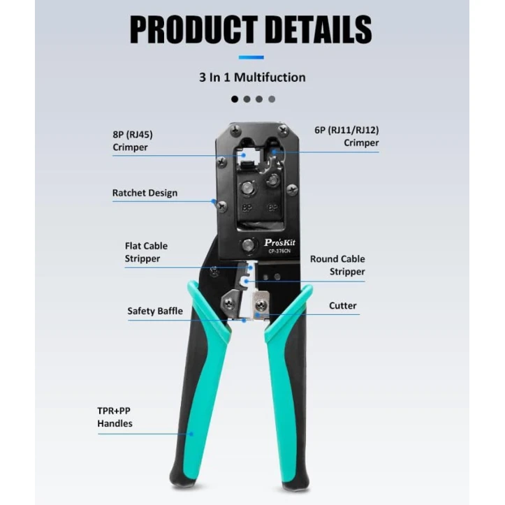 Krimper Pro'sKit CP-376CN Krimper Pro'sKit CP-376CN