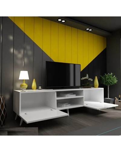 Tumba Ev Plus ev_12116014, LDSP, ağ, 180x35x50 sm