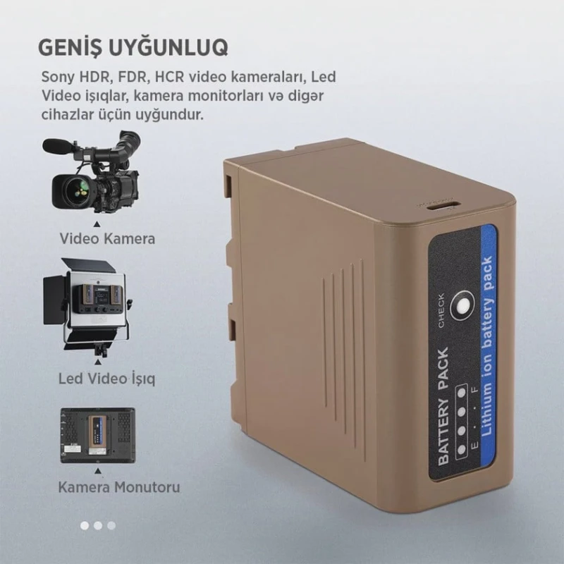 Аккумуляторы для фотокамер и видеокамер Neewer NP-F970 Аккумуляторы для фотокамер и видеокамер Neewer NP-F970