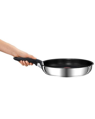 Qab-qacaq dəsti Tefal Ingenio Titanium Preference, 5 ədəd, tayqulp 22 sm, tavalar 26/28 sm, alüminium, qapaq ilə, gümüşü