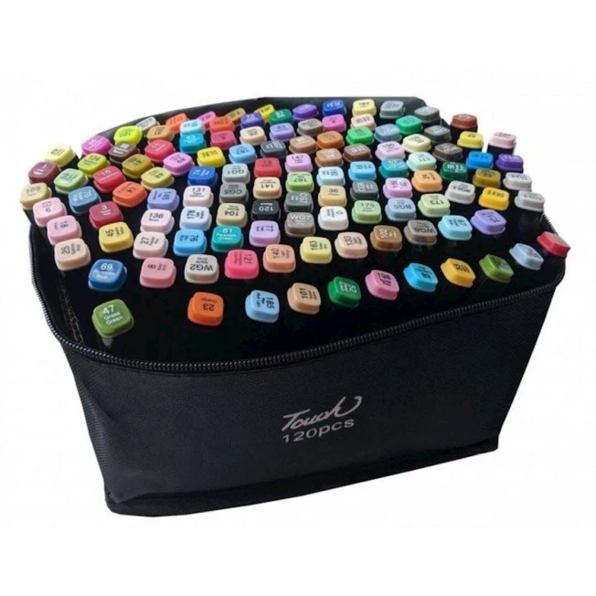 Marker dəsti Touch Cool, ikitərəfli, 120 əd