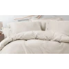 Комплект постельного белья Yataş Annie, пододеяльник 200х220 см, простыня 240х260 см, наволочка 50х70 см (2 шт), двуспальный, хлопок/лен, бежевый