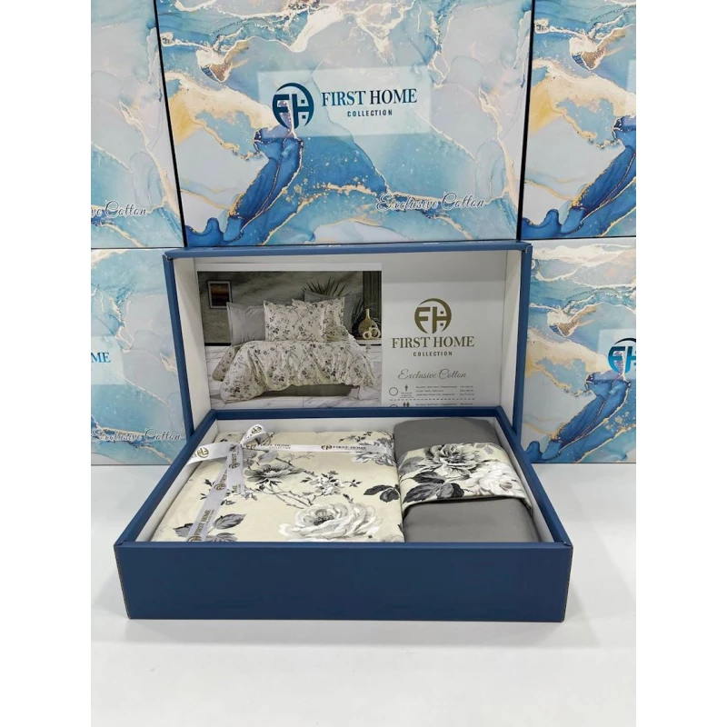 Yataq dəsti First Home SHA-00002594, avro, pambıq, mələfə 250х250 sm, yorğan üzü 200х220 sm, yastıq üzü 50х70 sm, 2 əd, rəngbərəng Yataq dəsti First Home SHA-00002594, avro, pambıq, mələfə 250х250 sm, yorğan üzü 200х220 sm, yastıq üzü 50х70 sm, 2 əd, rəngbərəng