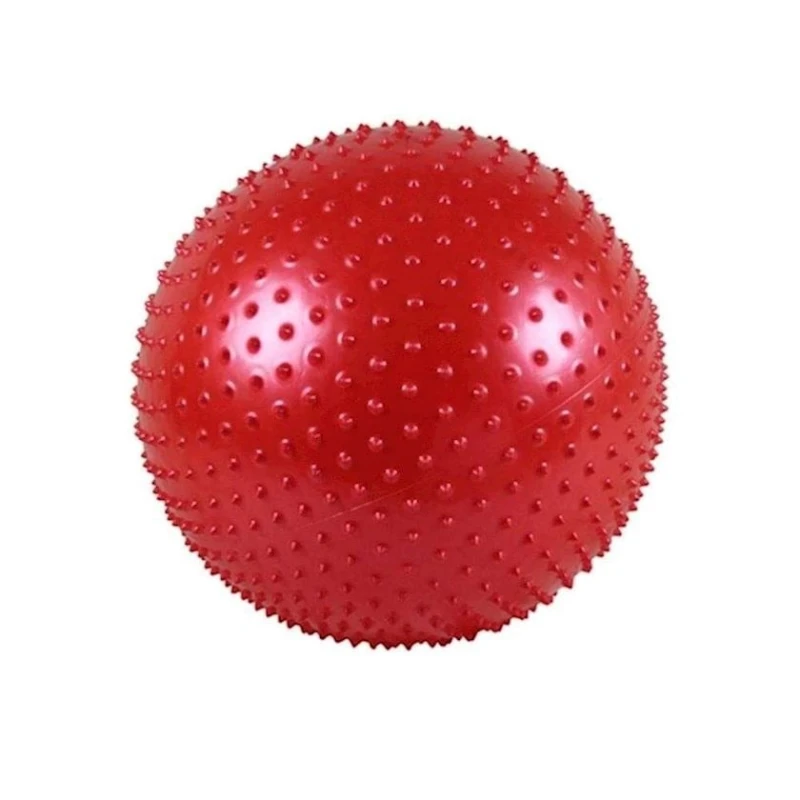 Fitnes topu tikanlı 50621, qırmızı, 85 sm