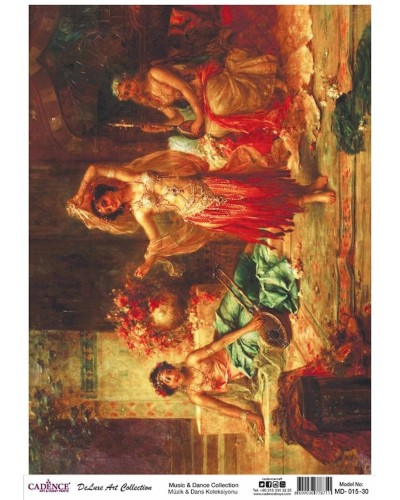 Dekupaj üçün düyü kağızı Cadence А3 30x42 см, MD-15