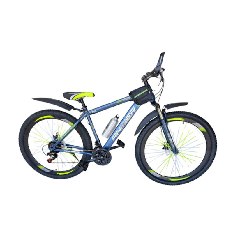 Горный велосипед Anmier ANM2404, синий/желтый, размер 26