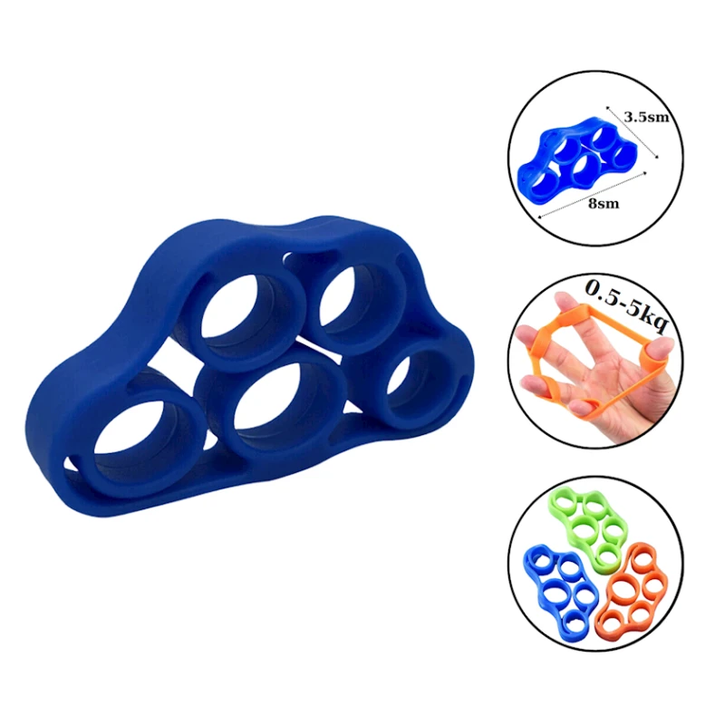 Эспандер для пальцев Colosseum 1695, силикон, синий Эспандер для пальцев Colosseum 1695, силикон, синий