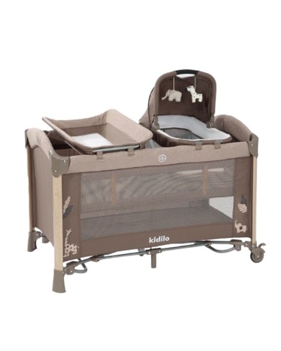Manej-çarpayı Kidilo AP940S, metal/plastik, bej
