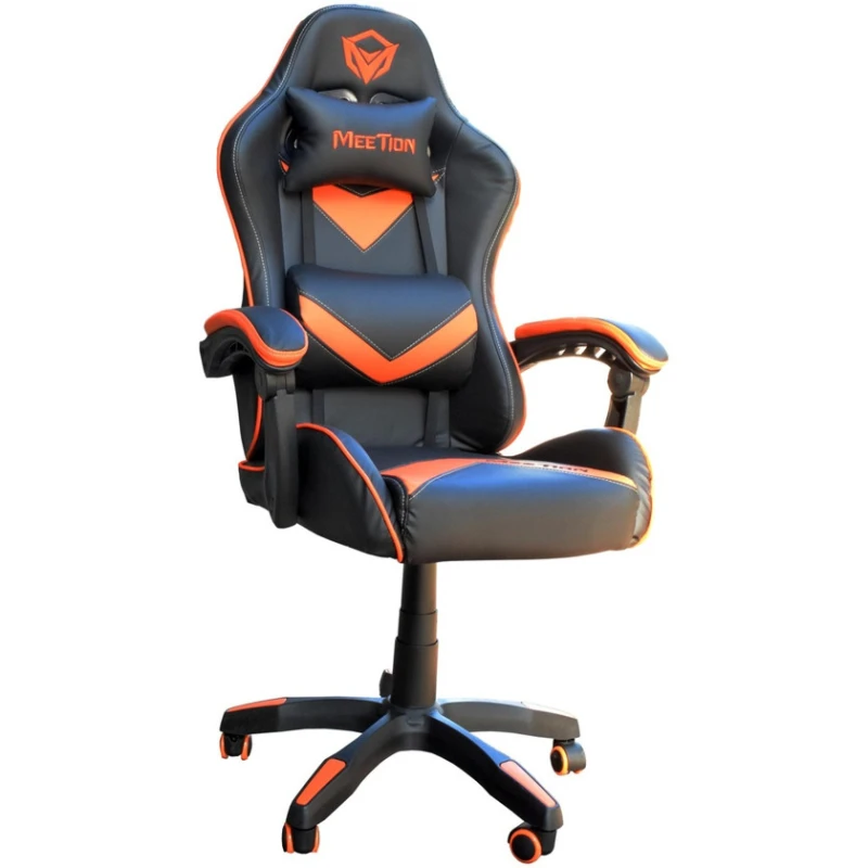 Игровое кресло Meettion MT-CHR04 MD, черно-оранжевый Игровое кресло Meettion MT-CHR04 MD, черно-оранжевый
