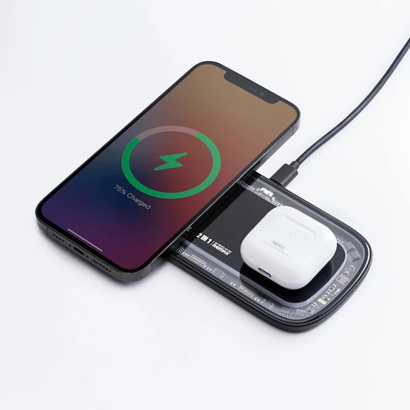 Сетевое зарядное устройство Remax RP-W75 Dual-pad Сетевое зарядное устройство Remax RP-W75 Dual-pad