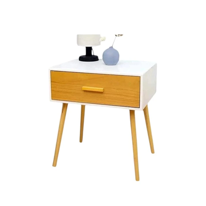 Тумба Smil_1522, белая/желтая, 50x40x60 см