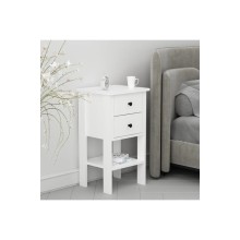 Çarpayıyanı tumba Ev Plus Luvia, LDSP, ağ, 70x40x35 sm