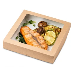 Одноразовые контейнеры для пищевых продуктов Loyal-6773240994, 50 шт, коричневые