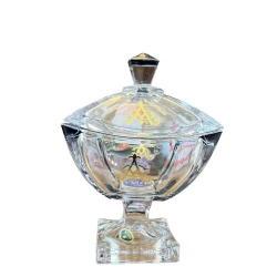 Конфетница ZGH_00424, стекло, прозрачная, 15x23 см