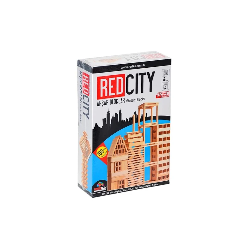 Конструктор Redka Redcity, дерево, от 3 лет