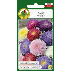 Семена цветов PNOS Aster Ksiazecy Mix, 0.8 г