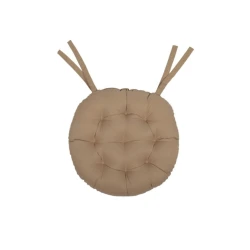 Подушка для стула Oeko-Tex Margherita Camel, 40 см, микрофибра, коричневая
