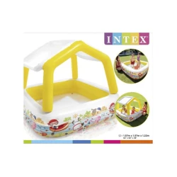 Детский надувной квадратный игровой центр-бассейн Intex 57470