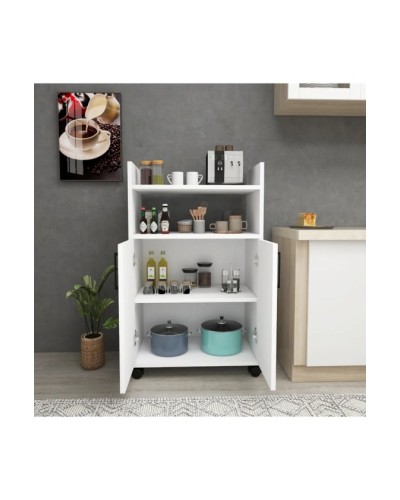 Mətbəx şkafı Ev Plus Viland, LDSP, ağ, 60x35x97 sm