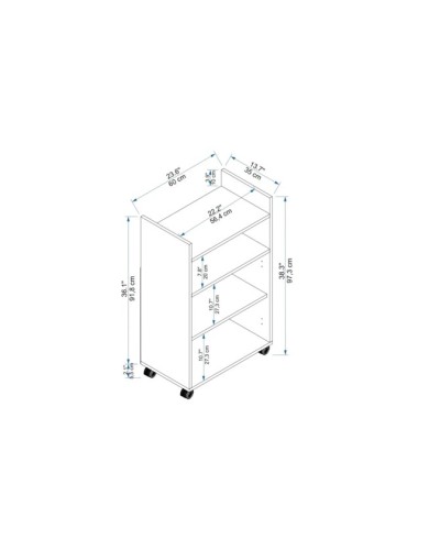 Mətbəx şkafı Ev Plus Viland, LDSP, ağ, 60x35x97 sm