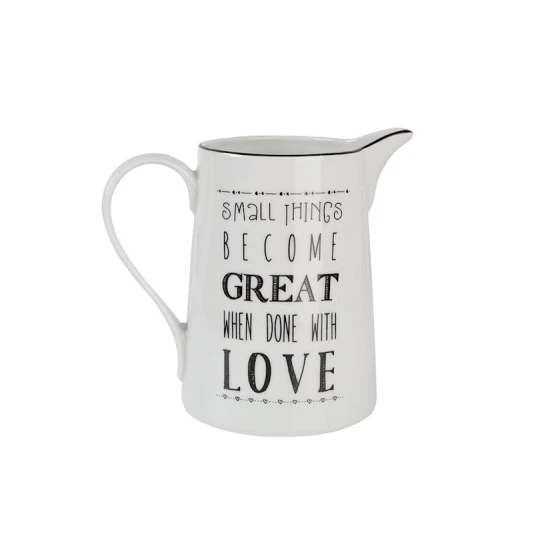 Графин Porland Be Happy 04AP020398, 1380 мл, белый