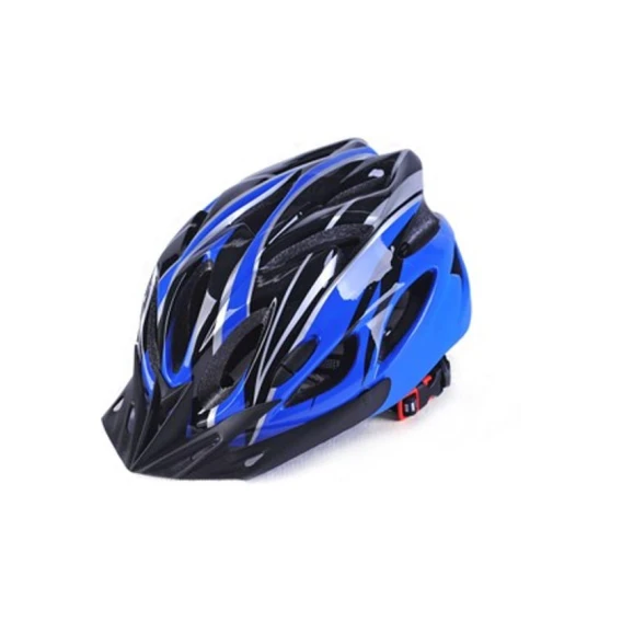 Велосипедный шлем черный/синий