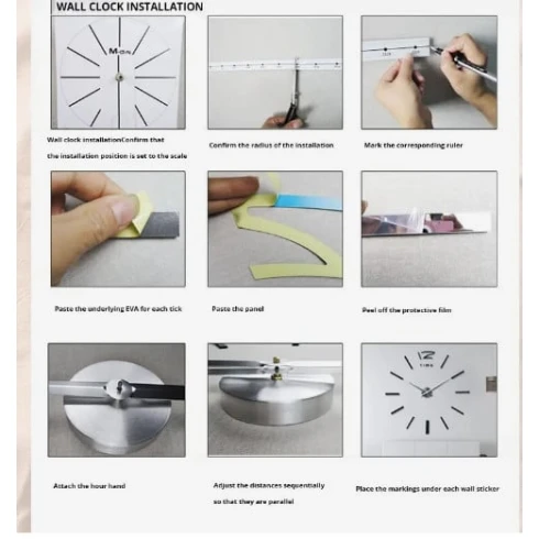 Divar Saatı Diy Clock Golden ZH019-1 Divar Saatı Diy Clock Golden ZH019-1