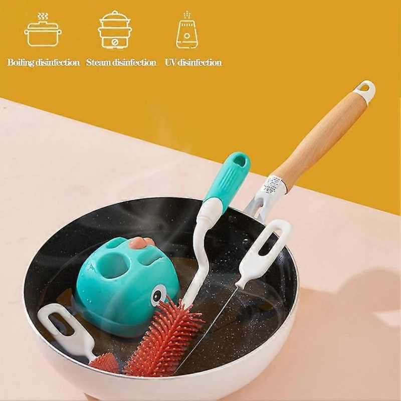 Qidalanma qablarının və əmzik təmizlənməsi üçün fırça dəsti SF000002G Green, 3 əd