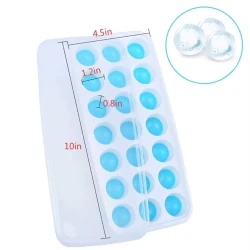 Силиконовая форма для льда 24 отделения, голубой Силиконовая форма для льда 24 отделения, голубой