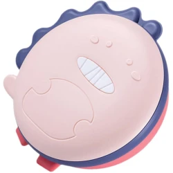 Lanç-boks QQ00001RP, paslanmayan polad, qırmızı/çəhrayı, 18.5x8 sm