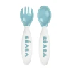 Набор ложка и вилка Beaba, голубой, 7x2x15 см