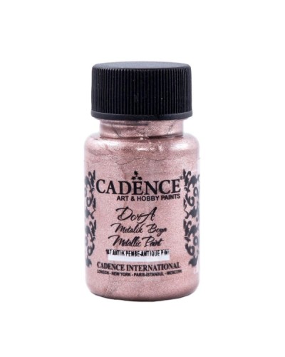 Akril boya-metallik Cadence Dora Metallic Paint 147 Antique Pink 50 ml