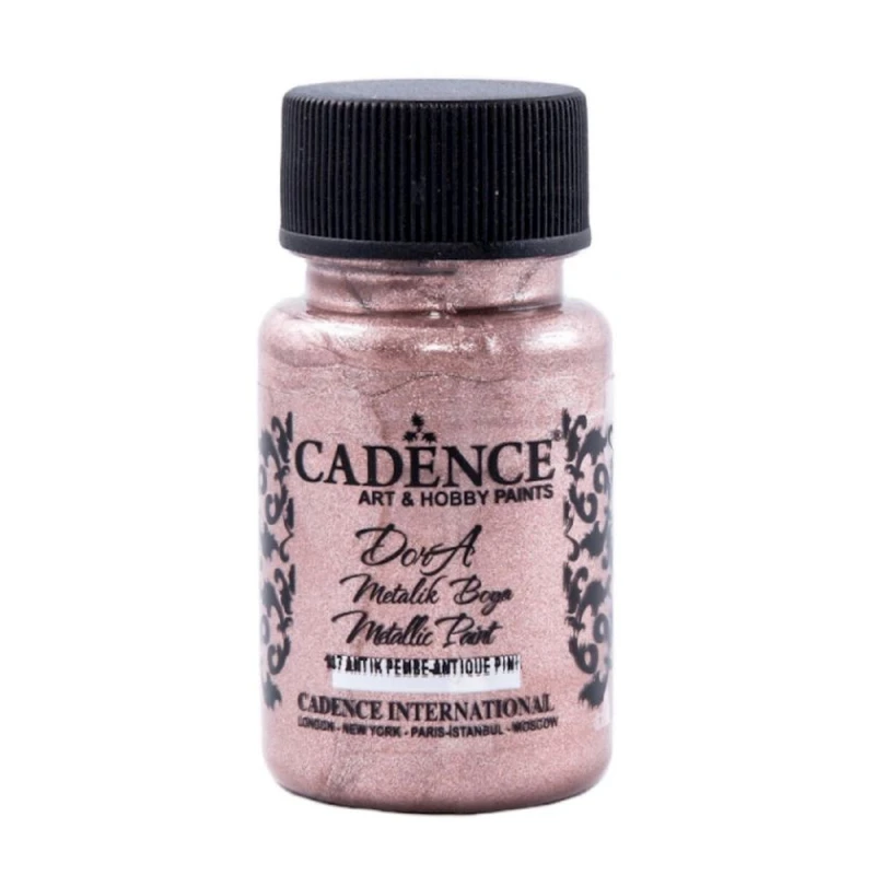 Акриловая краска-металлик Cadence Dora Metallic Paint 147 Antique Pink 50 мл Акриловая краска-металлик Cadence Dora Metallic Paint 147 Antique Pink 50 мл