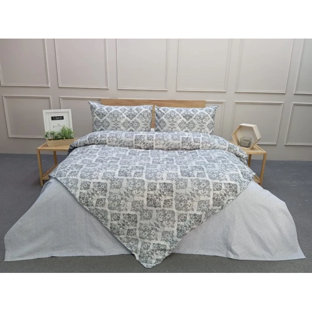 Комплект постельного белья Moonstar SHA-00006400, простыня 220x240 см, пододеяльник 200x220 см, наволочки 50x70 см, двуспальный, разноцветный