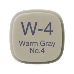 Маркер Copic Classic, W-4, Warm Gray, No.4, двусторонний, серый