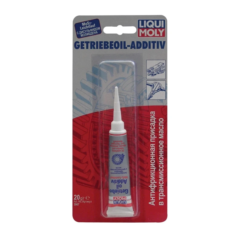 Антифрикционная присадка в трансмиссионное масло Liqui Moly Getriebeoil Additiv 0.02L Антифрикционная присадка в трансмиссионное масло Liqui Moly Getriebeoil Additiv 0.02L