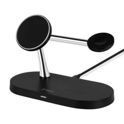 Беспроводное зарядное устройство Ttec AirCharger Quattro M MagSafe Competitible 4in1 iPhone+AppleWatch+AirPods Wireless Fast charger,Black