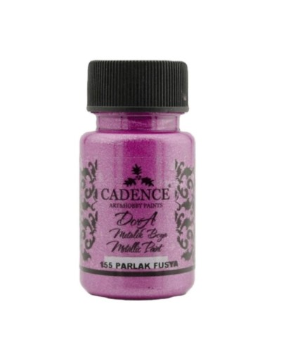 Akril boya-metallik Cadence Dora Metallic Paint 155 Bright Fuchsia 50 ml