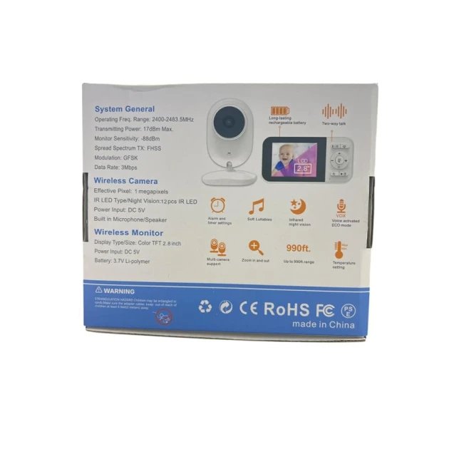 Video Körpə Monitoru Portativ Gecə Görünüşü 1080P HD 2.5 düymlük Video Körpə Monitoru Portativ Gecə Görünüşü 1080P HD 2.5 düymlük