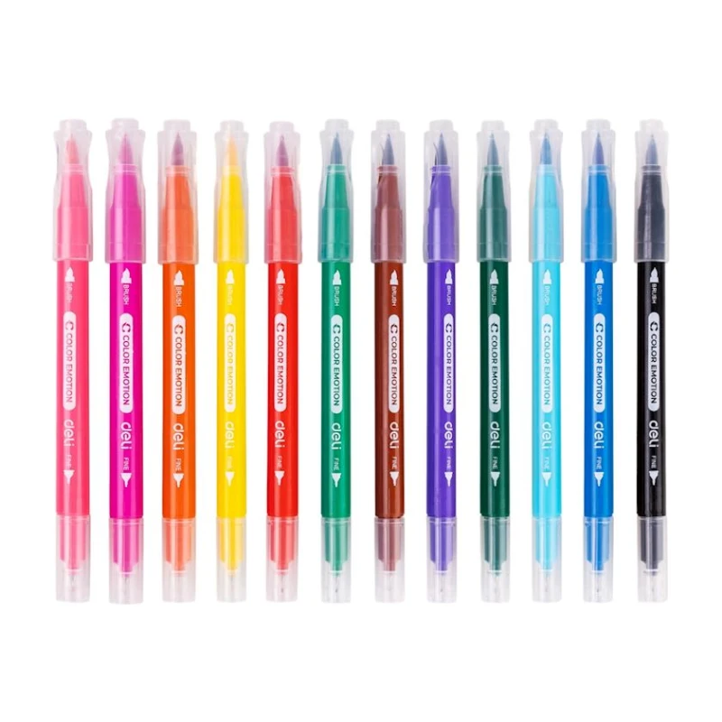 Набор фломастеров Deli Color Emotion C151-12, 12 шт