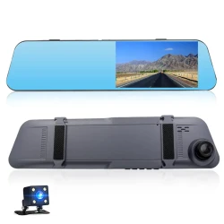 Видеорегистратор YKM Car DVR Dual Dash Cam, Gray