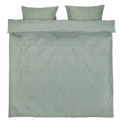 Комплект постельного белья Hanna 7335182, пододеяльник 200x220, наволочка 2x50x70/75, двуспальный, хлопок, Зеленый