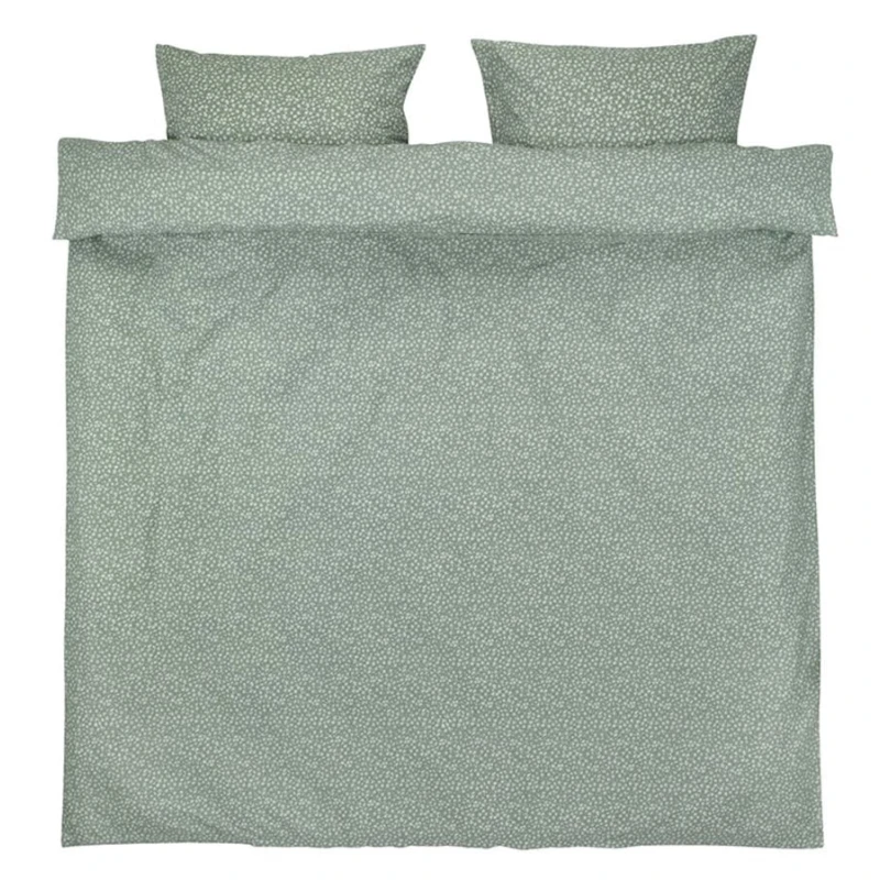 Комплект постельного белья Hanna 7335182, пододеяльник 200x220, наволочка 2x50x70/75, двуспальный, хлопок, Зеленый Комплект постельного белья Hanna 7335182, пододеяльник 200x220, наволочка 2x50x70/75, двуспальный, хлопок, Зеленый