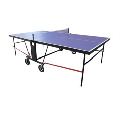 Stolüstü tennis üçün dəst, qatlanan masa, 2740x1525x760mm, 20mm qalınlıq, 80kq, təkərlidir, 2 raketka+setka+top, qapalı məkan üçün - WS0913