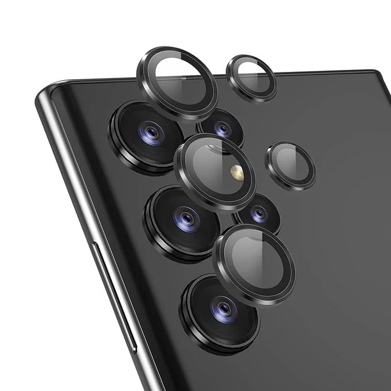 Qoruyucu şüşə X-Level HD Anti-Scratch Camera Lens Protector Samsung Galaxy S24 Ultra üçün Black