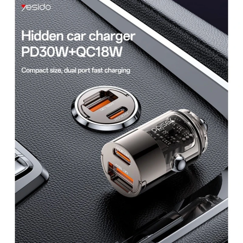 Автомобильное зарядное устройство Yesido Y68 Автомобильное зарядное устройство Yesido Y68