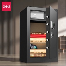 Ofis seyfi Deli ET553, rəqəmsal kodlu kilid və açar ilə, qara - ET553