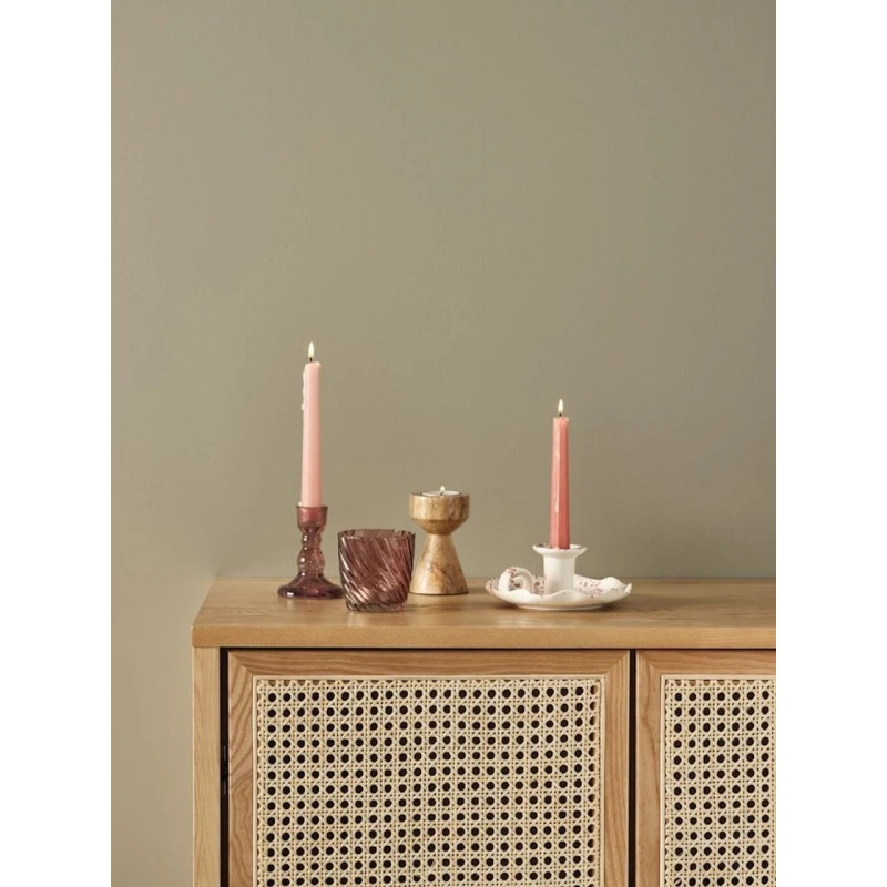 Подсвечник JYSK Johan, 1 шт, 6x10 см, коричневый Подсвечник JYSK Johan, 1 шт, 6x10 см, коричневый